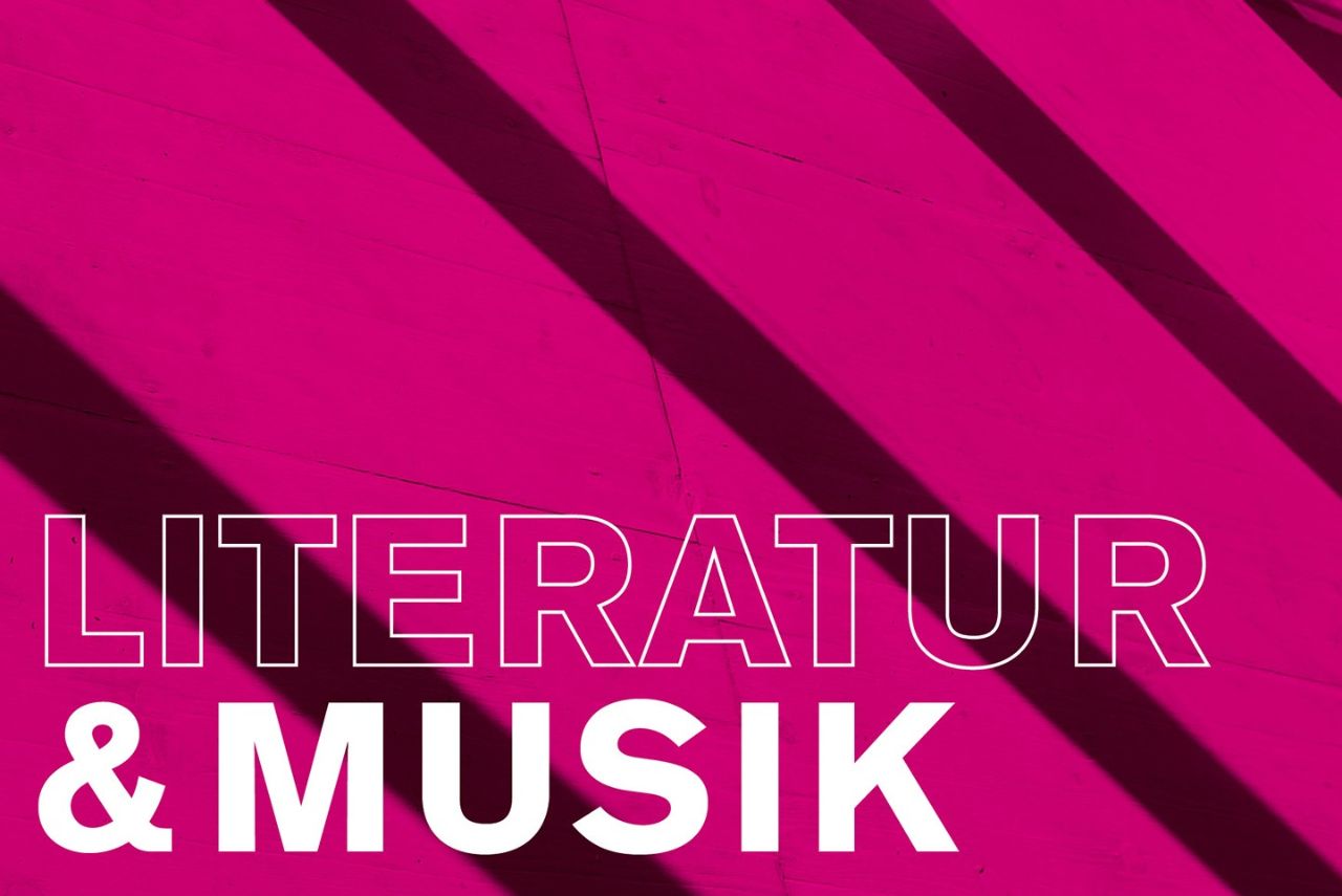Literatur und Musik Typografisches Visual